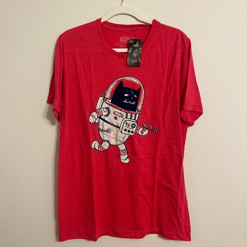 Factory43 T-shirt, NASA Cat, unisex shirt NWT